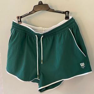 NWT! Wilson Bowery Court Short Green Large